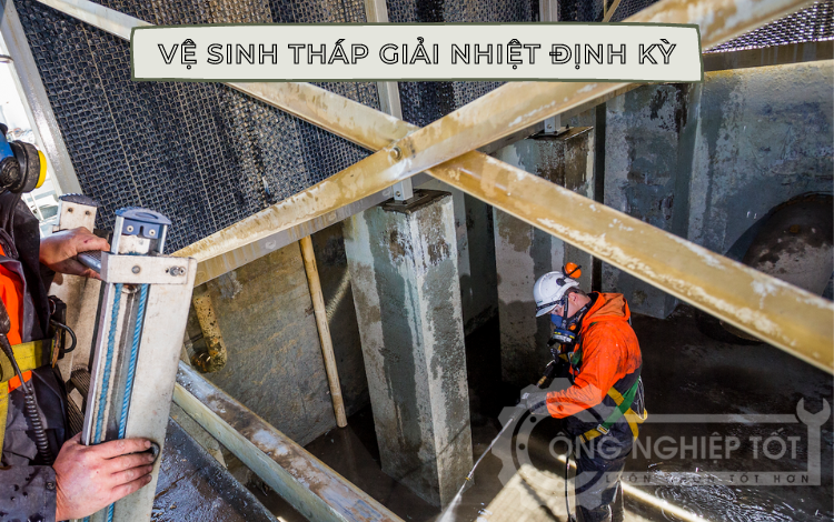 Không thường xuyên vệ sinh cũng gây hình thành rong rêu tháp giải nhiệt